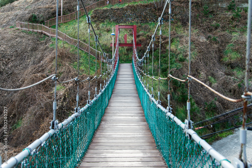 Obraz premium suspension footbridge