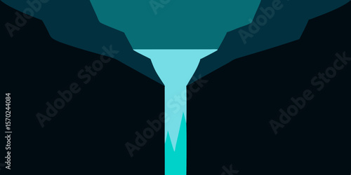 Transparent glass with a cold alcoholic drink on a white background, perfect for a party celebration