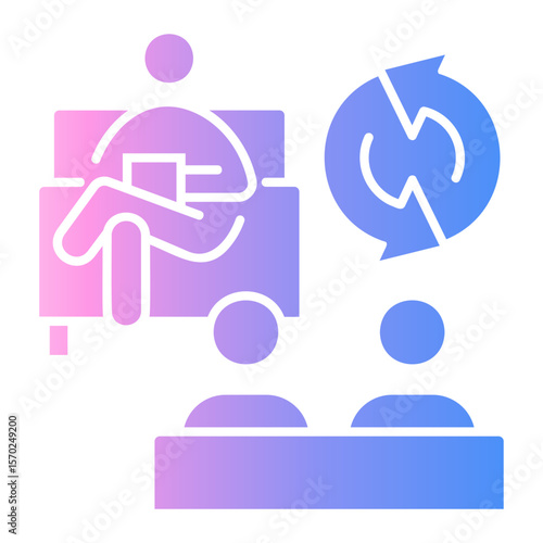 therapist Gradient icon