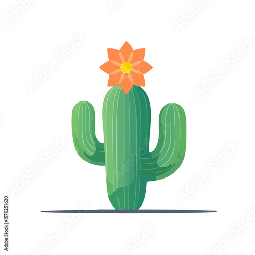 Saguaro Cactus Isolated on ...