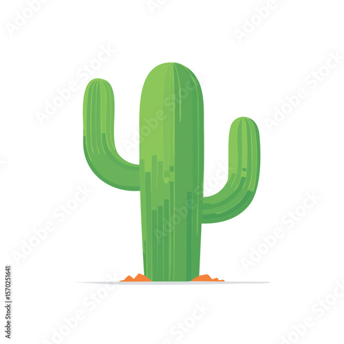 Saguaro Cactus Isolated on ...
