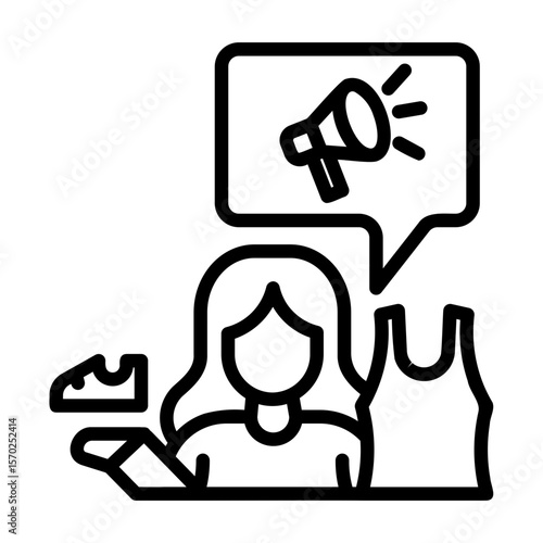 bloggers Line Icon