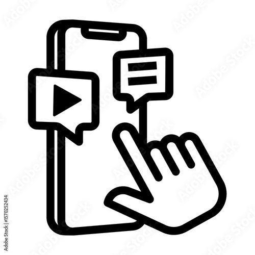bloggers Line Icon