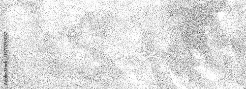 Abstract sandy grain texture. Stippled grit noise background. Distressed dust particles overlay. Grunge dotted sand backdrop. Stone specks, speckles, granules print wallpaper. Vector dot work texture