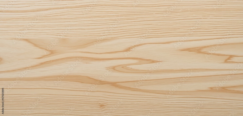 Naklejka premium Light Creamy Ash Wood Texture Straight Grain, Natural Pattern