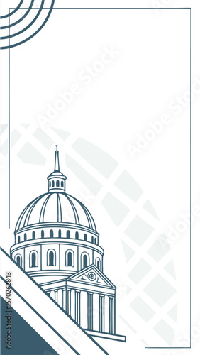 The iconic United States Capitol Building in Washington DC with its magnificent dome is a landmark of American government and architecture