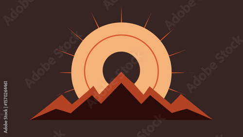 A vibrant vector illustration combines a fierce lion icon with a sun-kissed abstract background and a subtle skull and crossbones design, creating a unique conceptual symbol