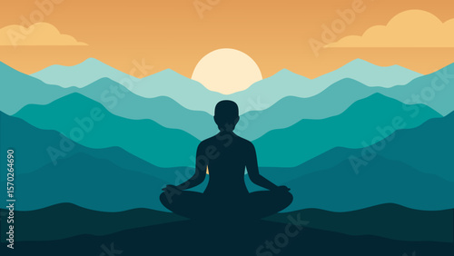 yoga on the mountain