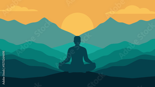yoga on the mountain