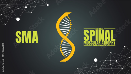 National Spinal Muscular Atrophy Awareness Month Designs Health and Support Graphics
