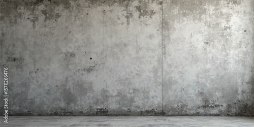 Grunge concrete wall background with dark textured grey surface