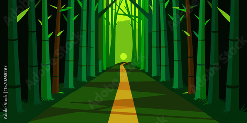 Green architectural passage in a historic city park