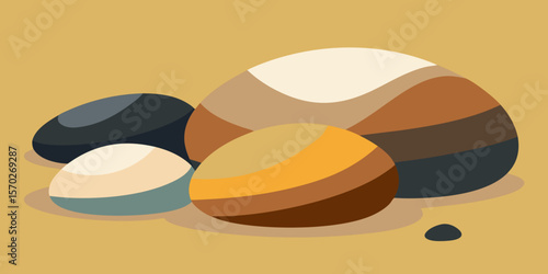 Vector illustration of a fried breakfast egg, an icon of food and design