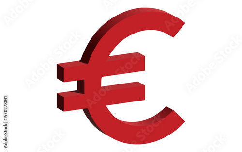 3D euro symbol, png euro symbol, vector euro symbol in 3D