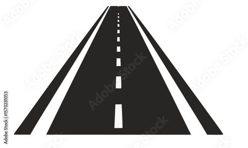 Straight road silhouette, clipart road silhouette, transparent road silhouette, vector road silhouette.