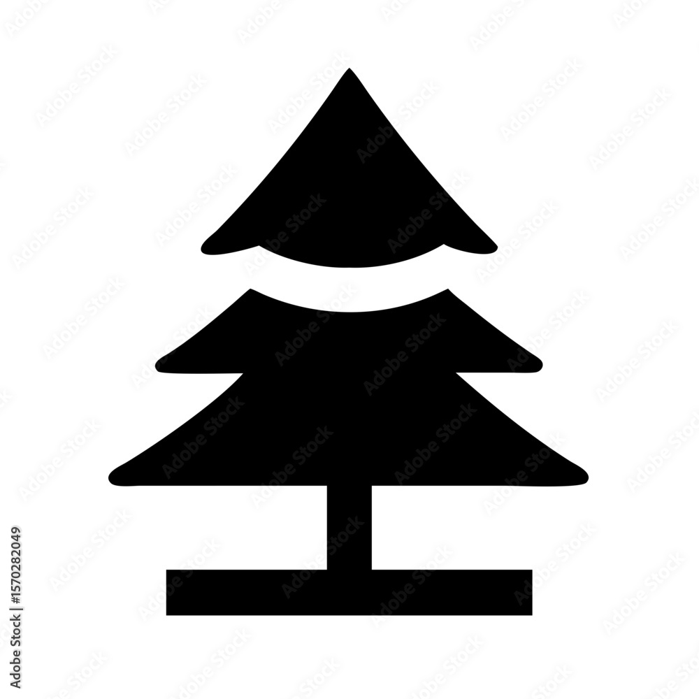 Obraz premium spruce tree icon