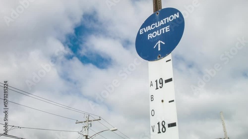Hurricane Evacuation Route Sign