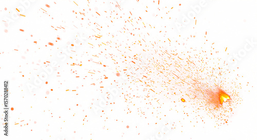 Photos Fiery Sparks Exploding in a Dynamic Display 1.