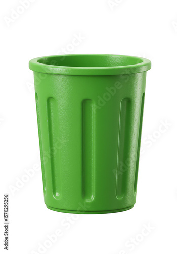 Wallpaper Mural 3D Rendering Green Trash Bin Container Isolated Waste Recycle Object Torontodigital.ca