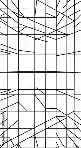 Abstract Transparent Background with Geometric Lines Colorful Pattern