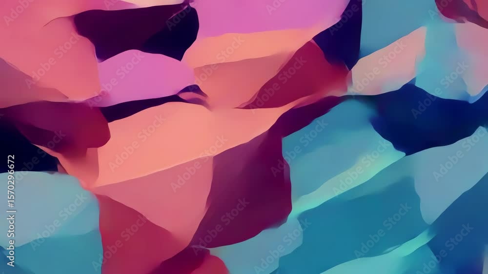 Origami-inspired geometric fold intro animation