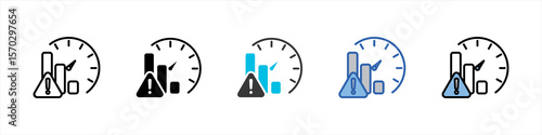 Risk Icon Pack Multistyle Illustration