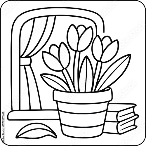 Tulips by the Window