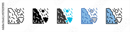 Landslide Icon Pack Multistyle Illustration