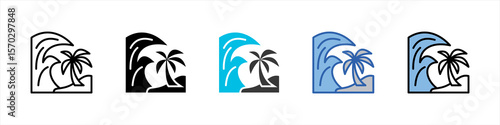 Tsunami Icon Pack Multistyle Illustration