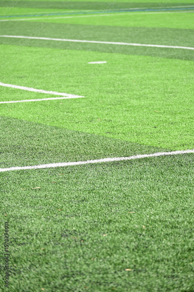 Obraz premium artificial green grass background for playground