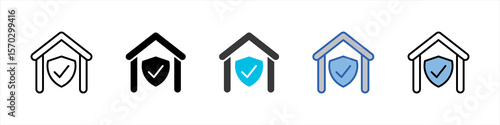 Shelter Icon Pack Multistyle Illustration