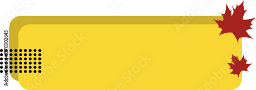 Text Box Banner With Autumn