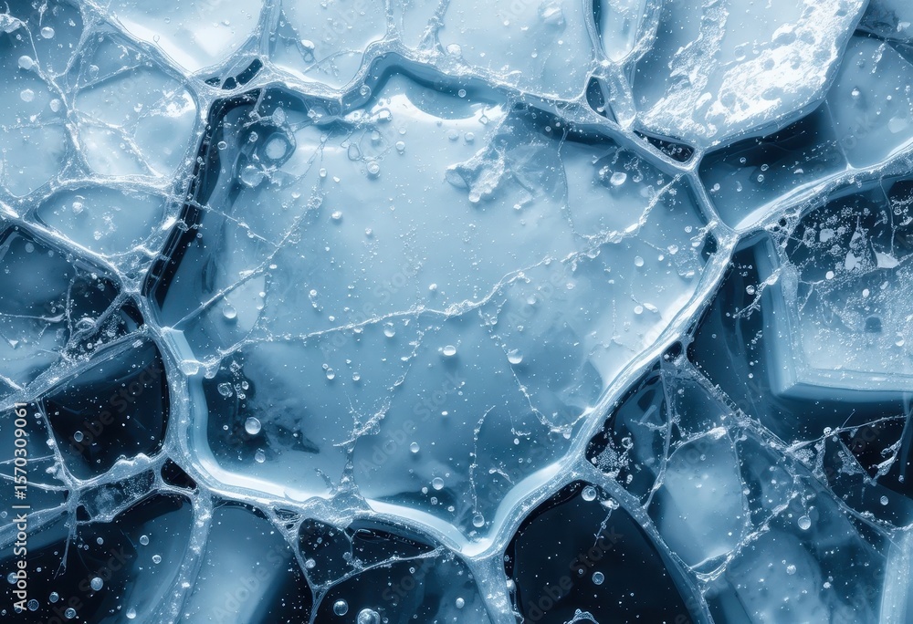 custom made wallpaper toronto digitalMelting Ice Abstract Texture Wet Surface with Droplets for Text Overlay Design