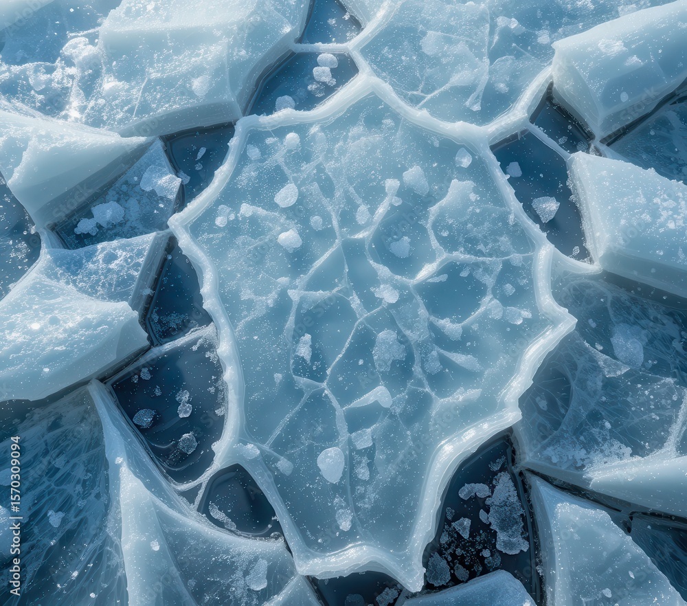 custom made wallpaper toronto digitalGlossy Ice Texture White-Blue Slushy Surface with Slick Sheen and Text Space