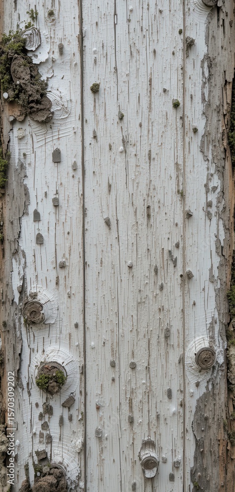 custom made wallpaper toronto digitalPale Birch Wood Texture with Peeling Bark and Moss for Text Overlay Background