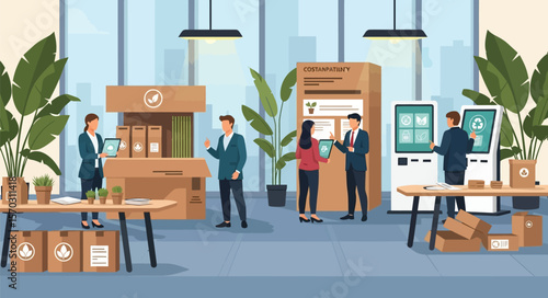 Sustainable Business Expo Showcasing Eco-Friendly Products and Innovations