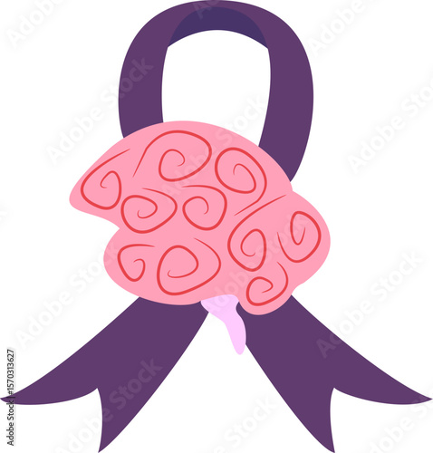 Purple typically represents pancreatic cancer and epilepsy. It is also a symbol for Alzheimer's disease, lupus, animal abuse, Crohn's disease, cystic fibrosis, fibromyalgia, sarcoidosis awareness