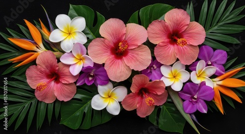 pink and yellow flowers