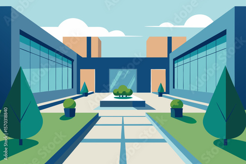 modern office building