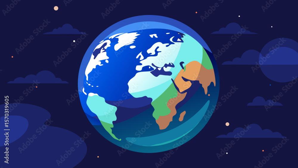 Fototapeta premium planet earth in space