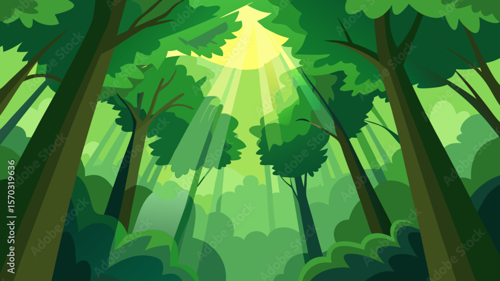 Fototapeta premium green forest background