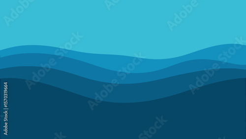 blue waves background