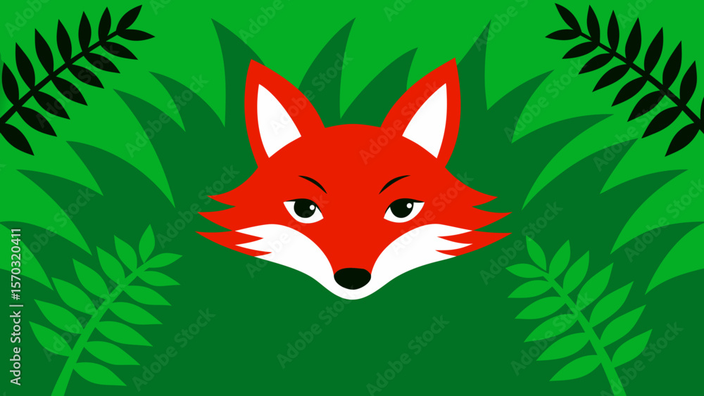 Obraz premium red fox with a smile