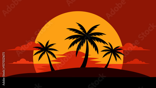 palm tree silhouette