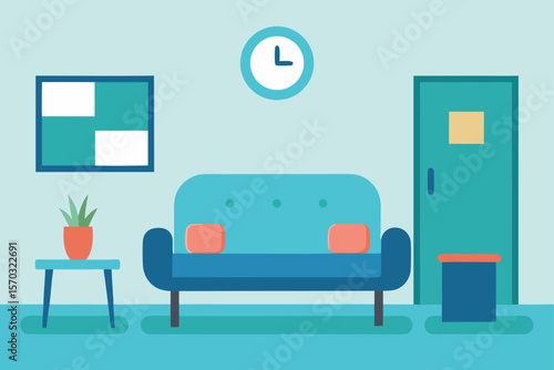 Modern Waiting Room Interior Design Comfortable and Clean Space