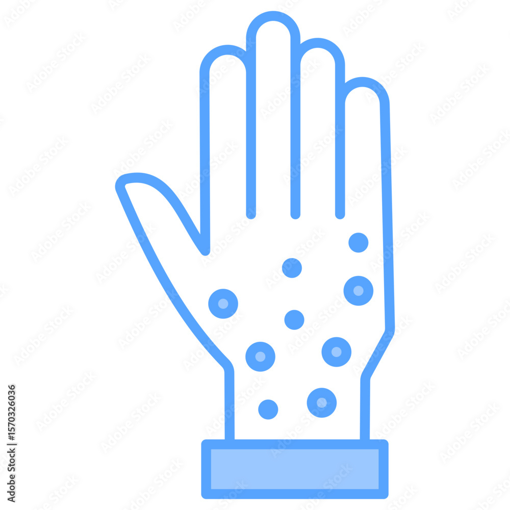 Obraz premium Allergy Blue Icon