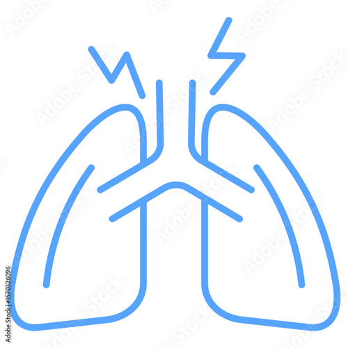 Breathing Blue Icon