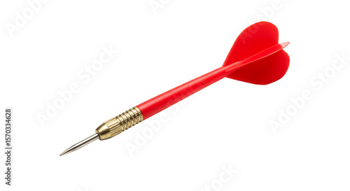 Isolated Red Dart Arrow Success Game Isolated Transparent Background