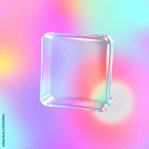 colorful abstract background with reeded glass effect, 3d render	