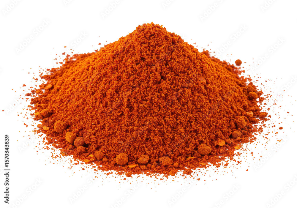 Isolated Red Spice Powder Pile Transparent Background Food Cooking Isolated Red Spice Powder Pile Transparent Background Food Cooking